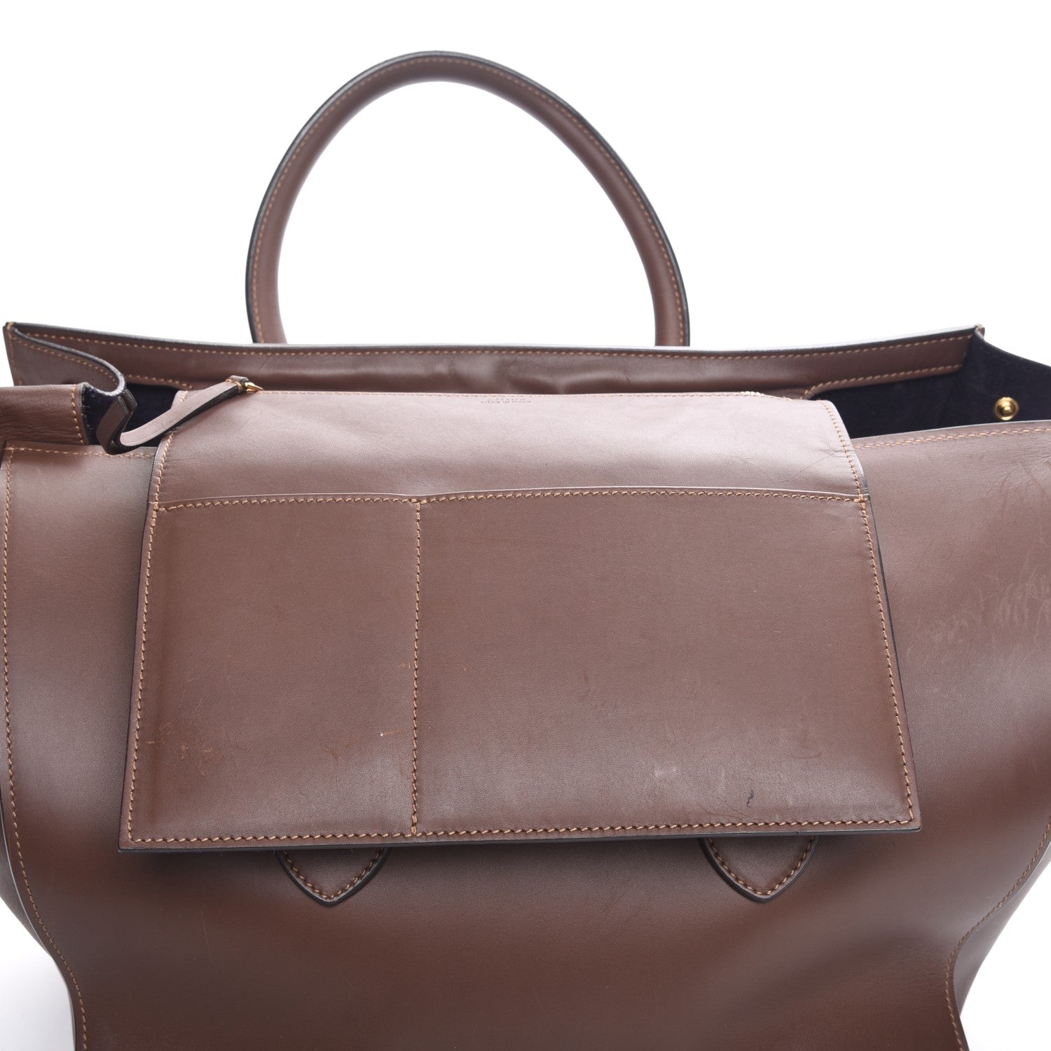 Celine Natural Calfskin Medium Tie Knot Tote Acajou 8 of 13