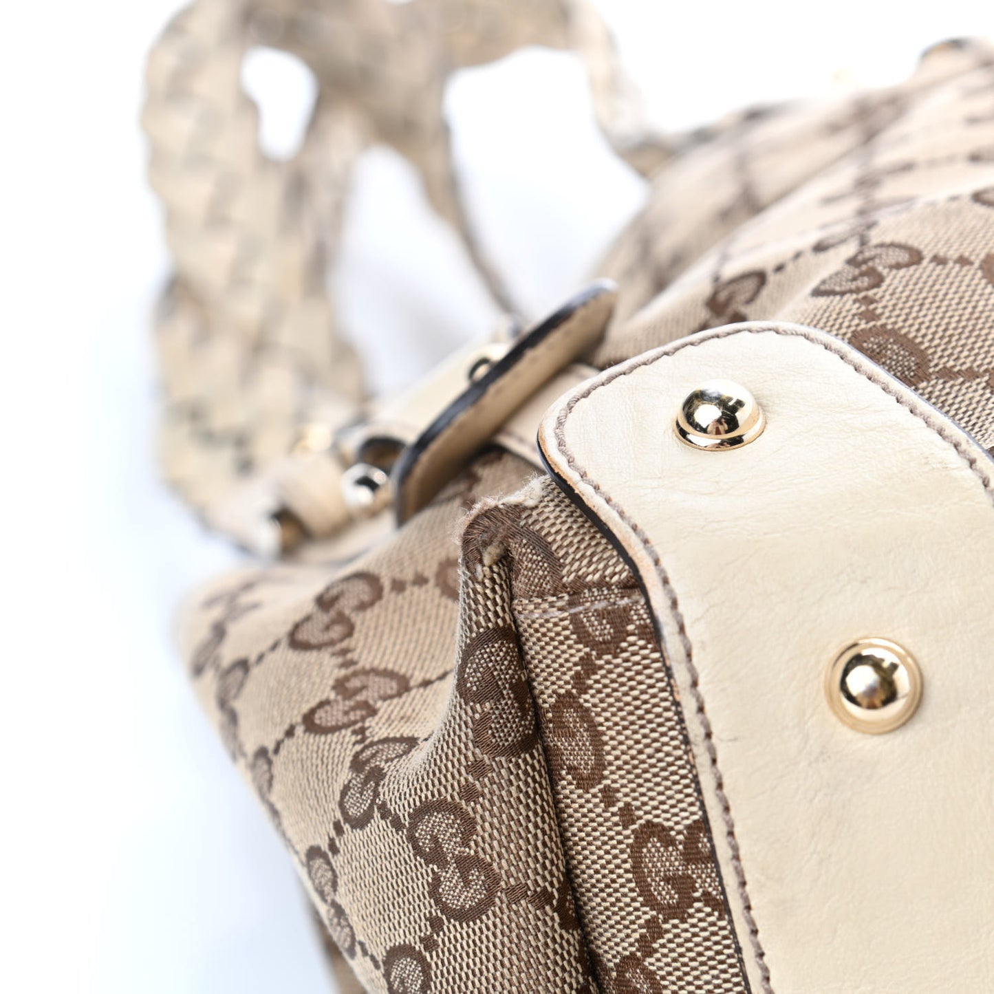 Monogram Small Pelham Shoulder Bag Off White