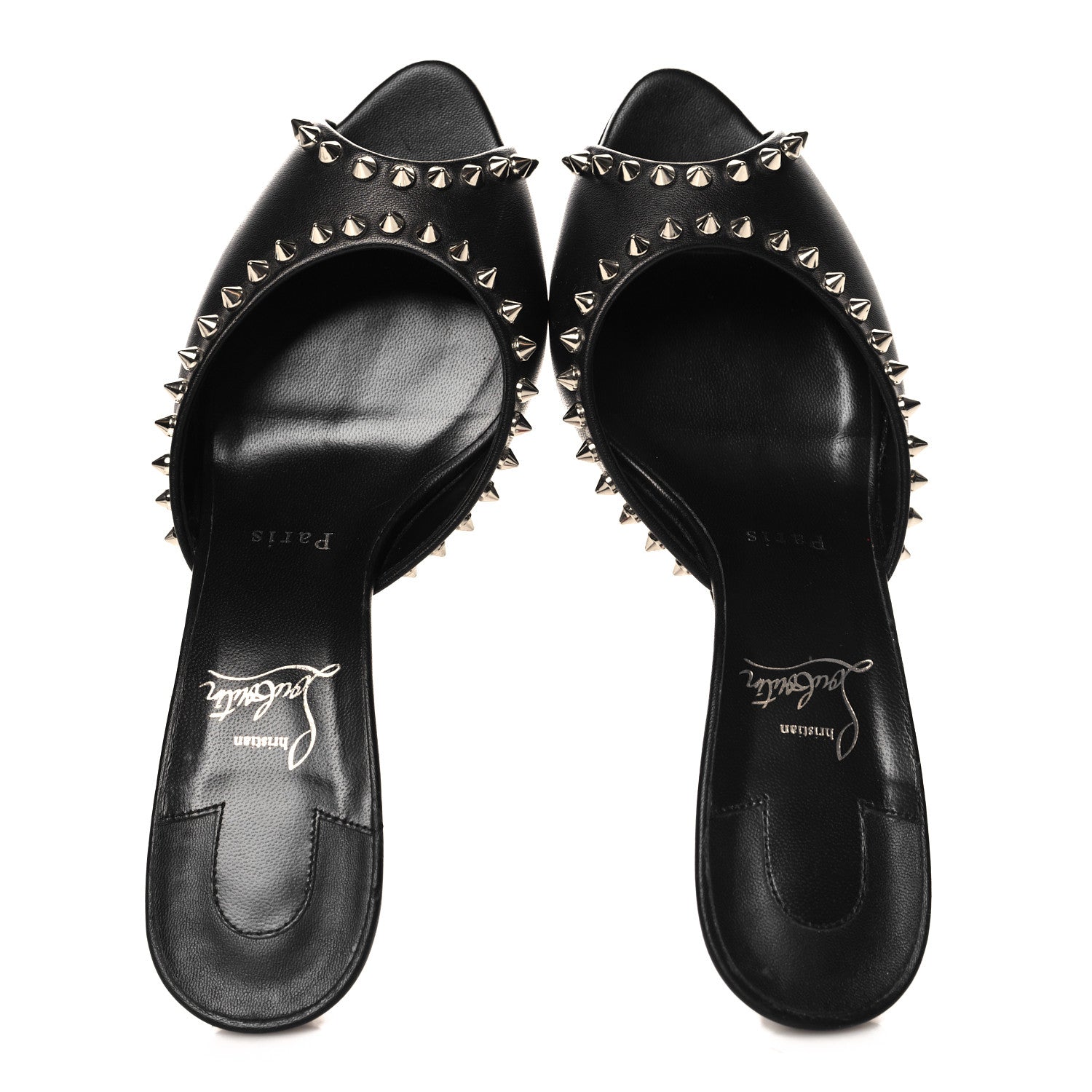 Christian Louboutin Nappa Spike Me Dolly 85 Sandals 39 Black 2 of 8