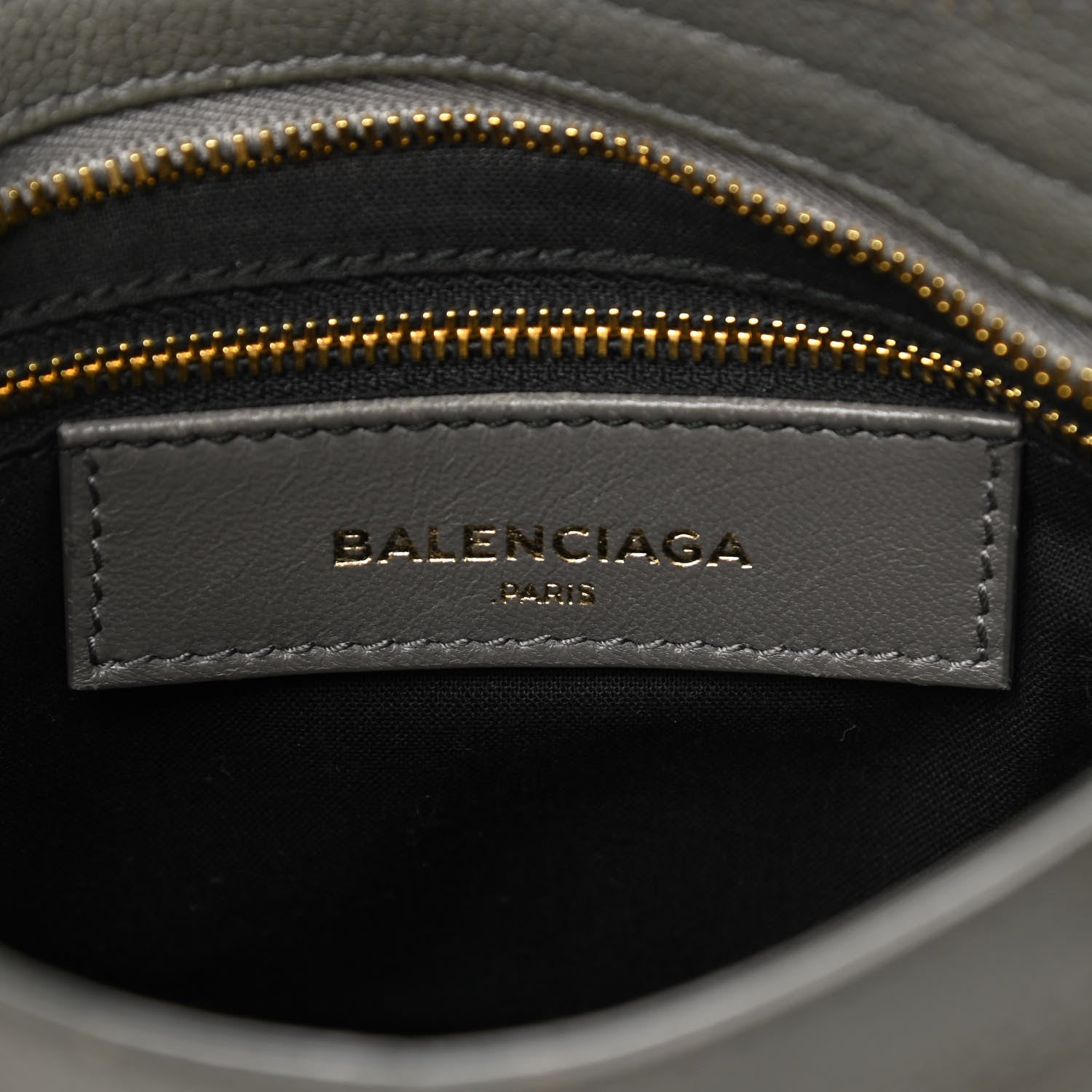 Balenciaga Chevre Gold Metallic Edge Hardware Mini City Gris Acier 6 of 11