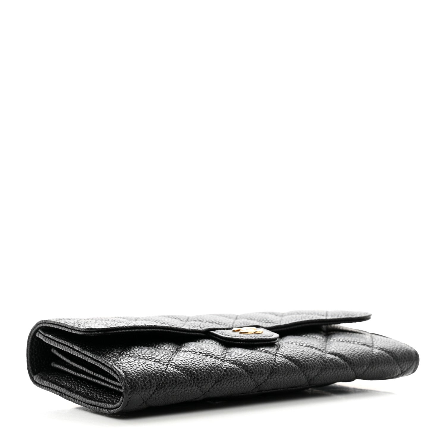 Chanel Caviar Quilted Large Flap Wallet Black 4 of 9