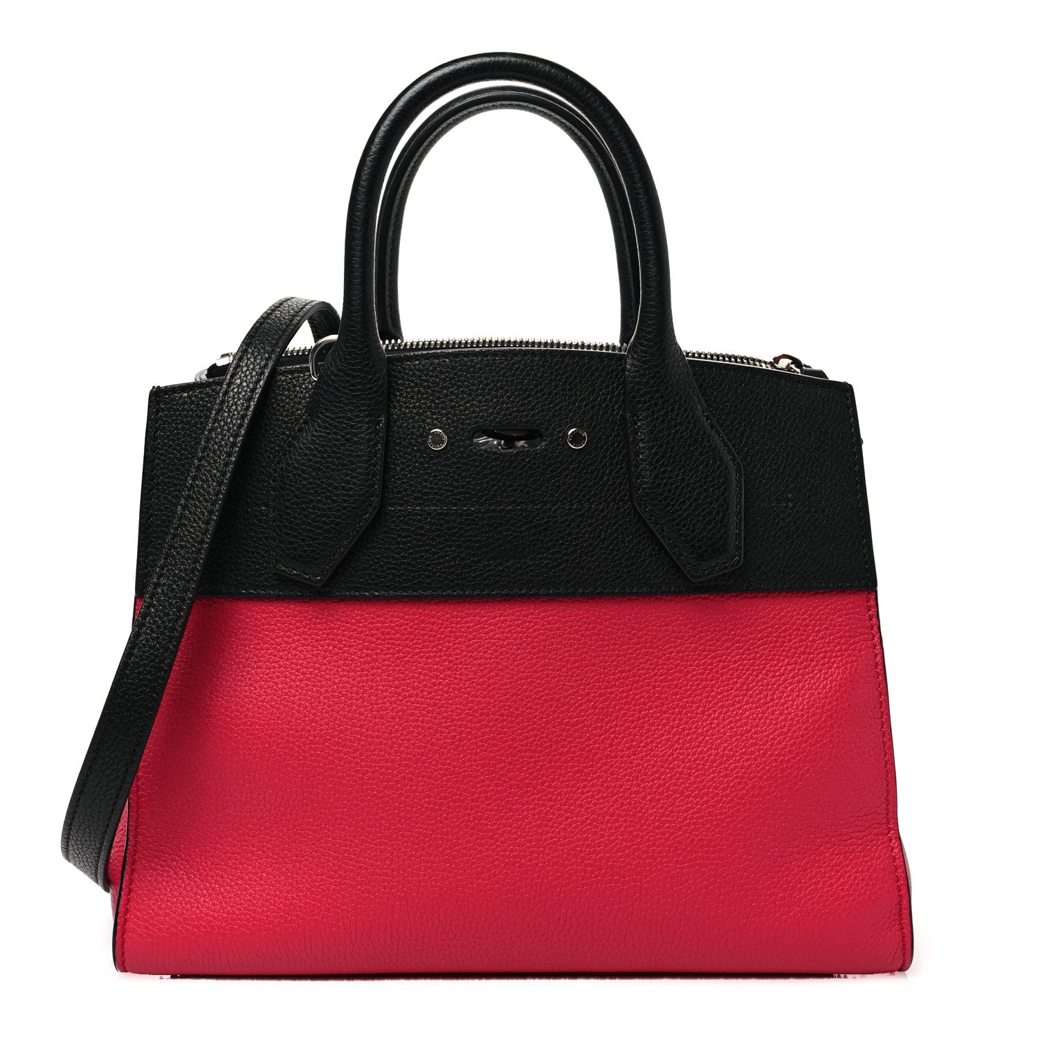 Louis Vuitton Taurillon City Steamer PM Black Fuchsia 1 of 8