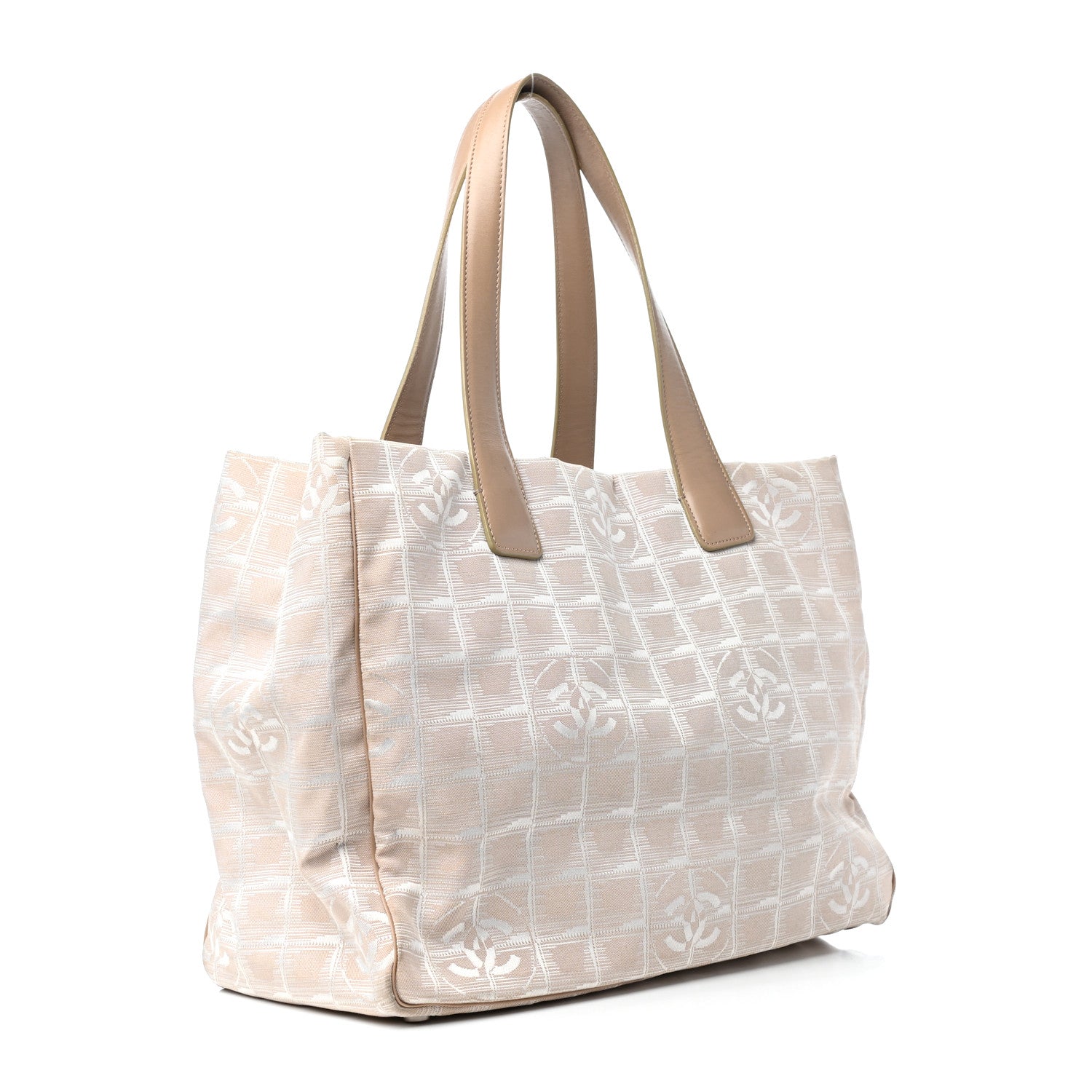 Chanel Nylon Medium Travel Tote Beige 3 of 10