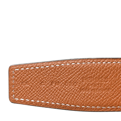 Hermes Epsom 32mm H Belt 80 32 Rouge H Gold 5 of 6