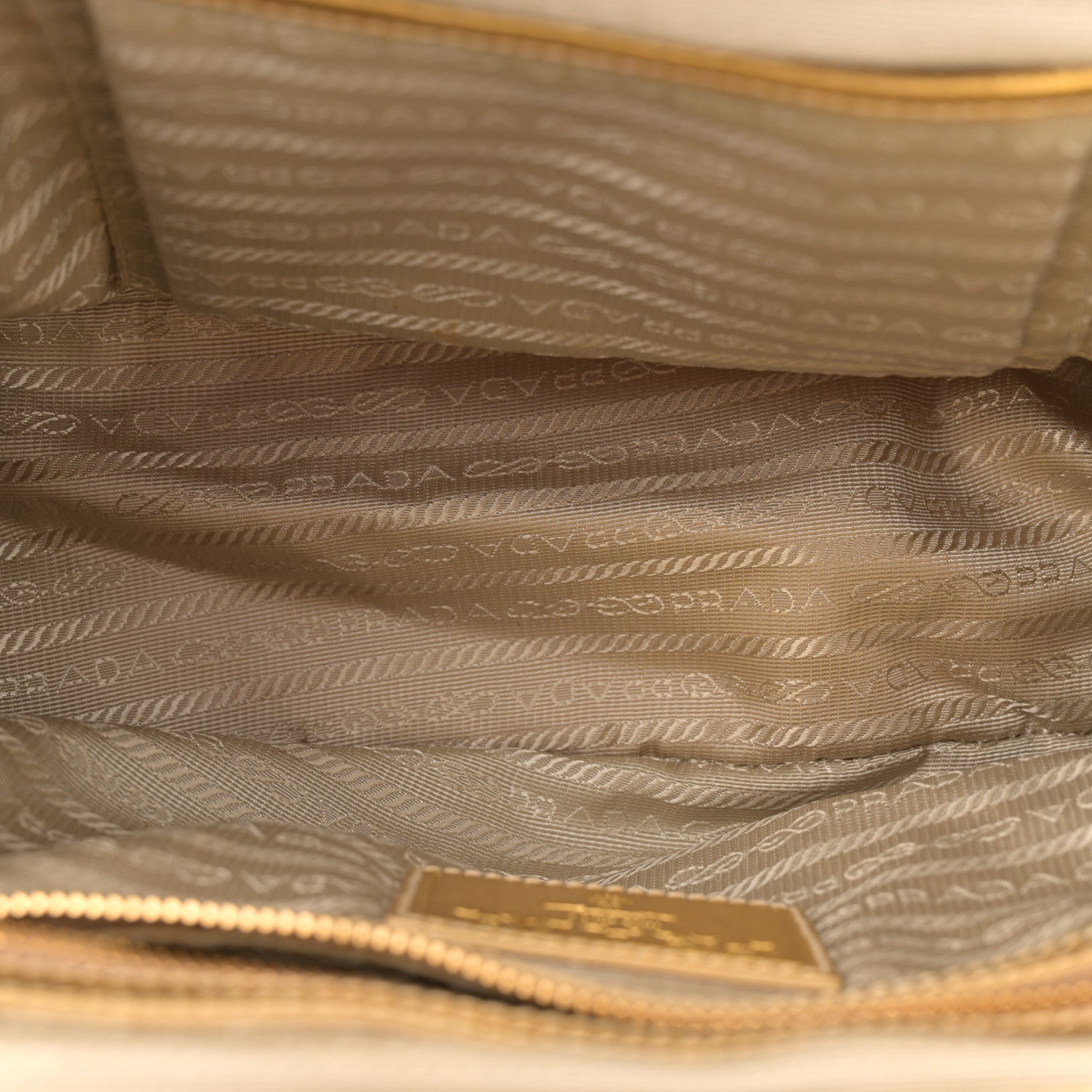 Prada Paglia Cinghiale Frame Tote Naturale Oro 5 of 13
