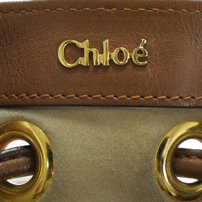 Chloe Leather Aurore Bucket Bag Beige 8 of 12