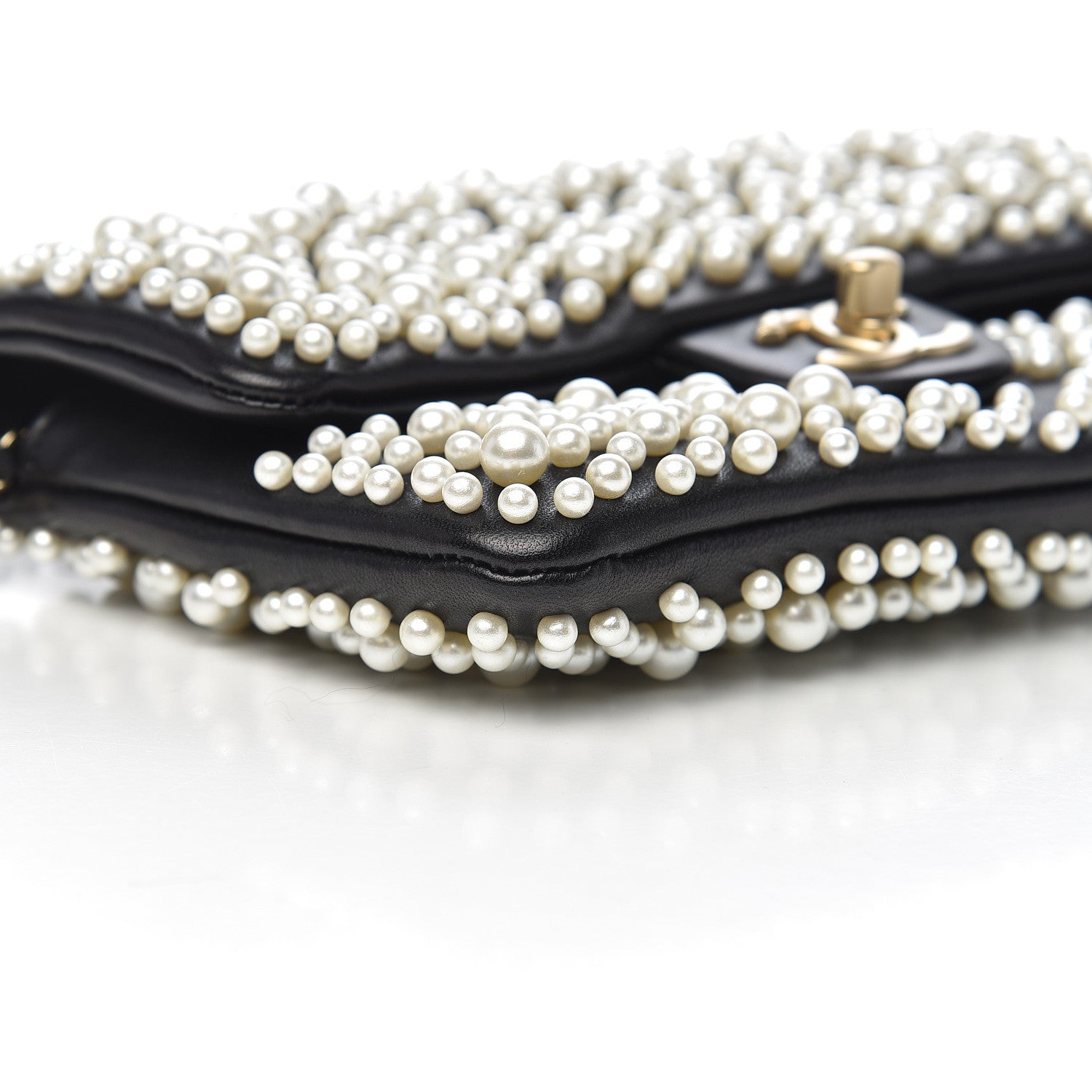 Chanel Lambskin Pearls Flap Black 9 of 12