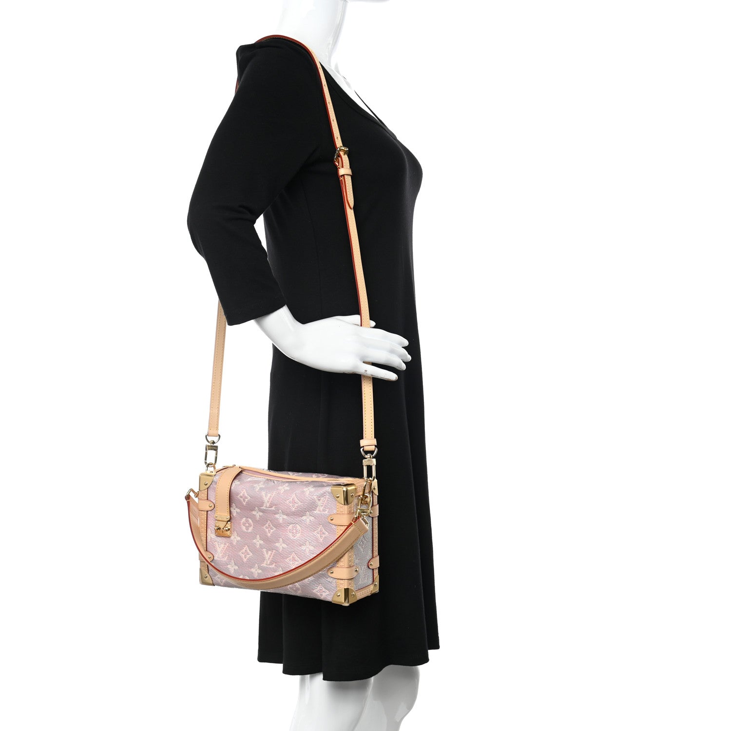 Louis Vuitton Monoglam Side Trunk Rose 2 of 9
