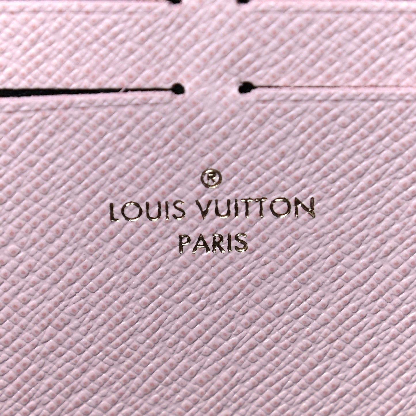 Damier Ebene Zippy Wallet Rose Ballerine