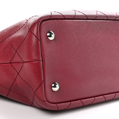 Chanel Grained Calfskin Shopping Fever Tote Red 10 of 14