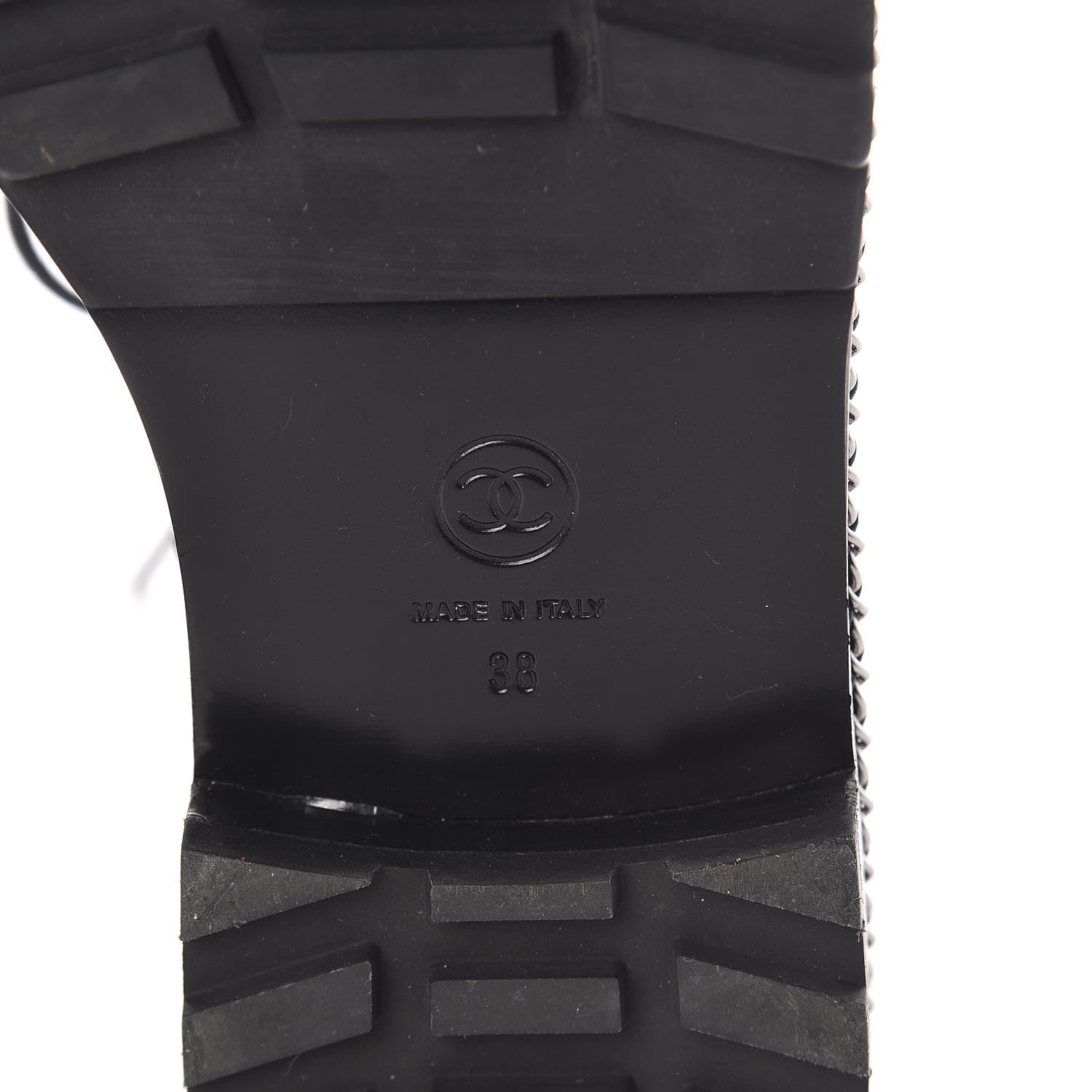 Chanel Crackled Calfskin Velvet Pearl Combat Short Boots 38 Black 6 of 8