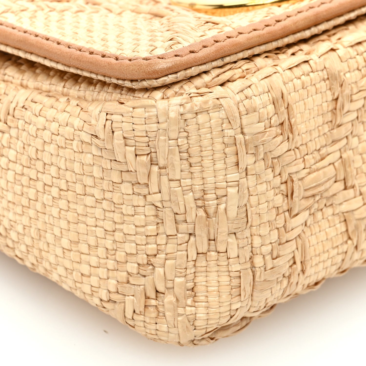 まーる　CHRISTIAN DIOR ラタンかごバッグ Christian Dior Raffia Macro Cannage Micro Caro Bag Natural 1505310