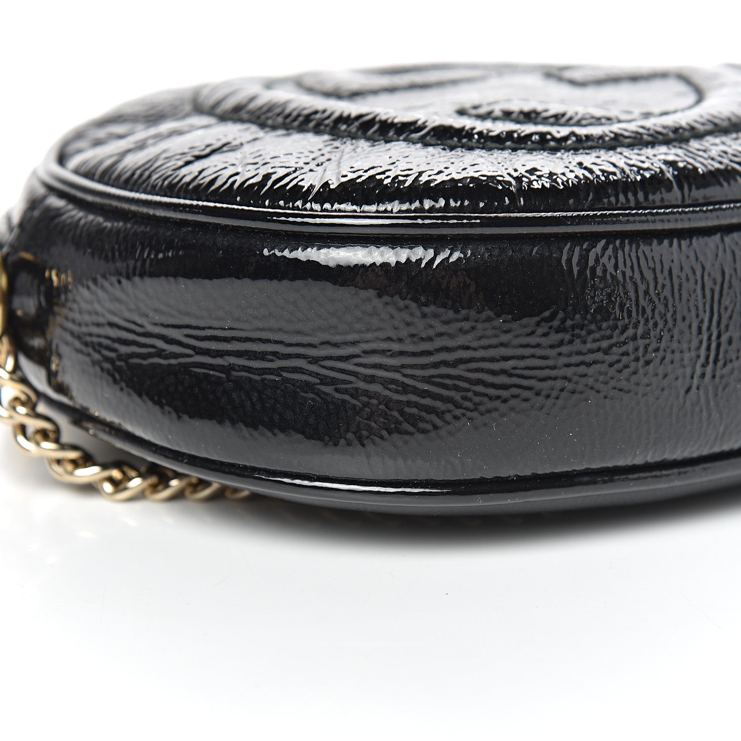 Gucci Patent Mini Soho Chain Bag Black 9 of 10