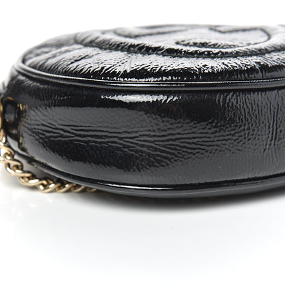Gucci Patent Mini Soho Chain Bag Black 9 of 10