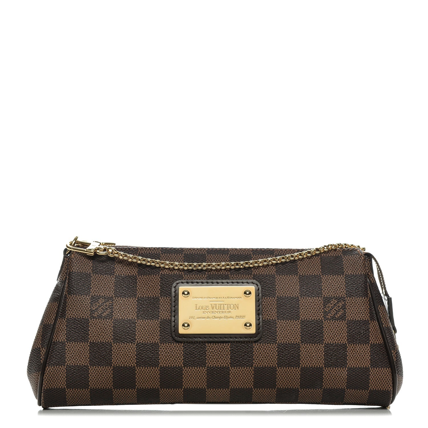 Louis Vuitton Damier Ebene Eva Clutch 1 of 6