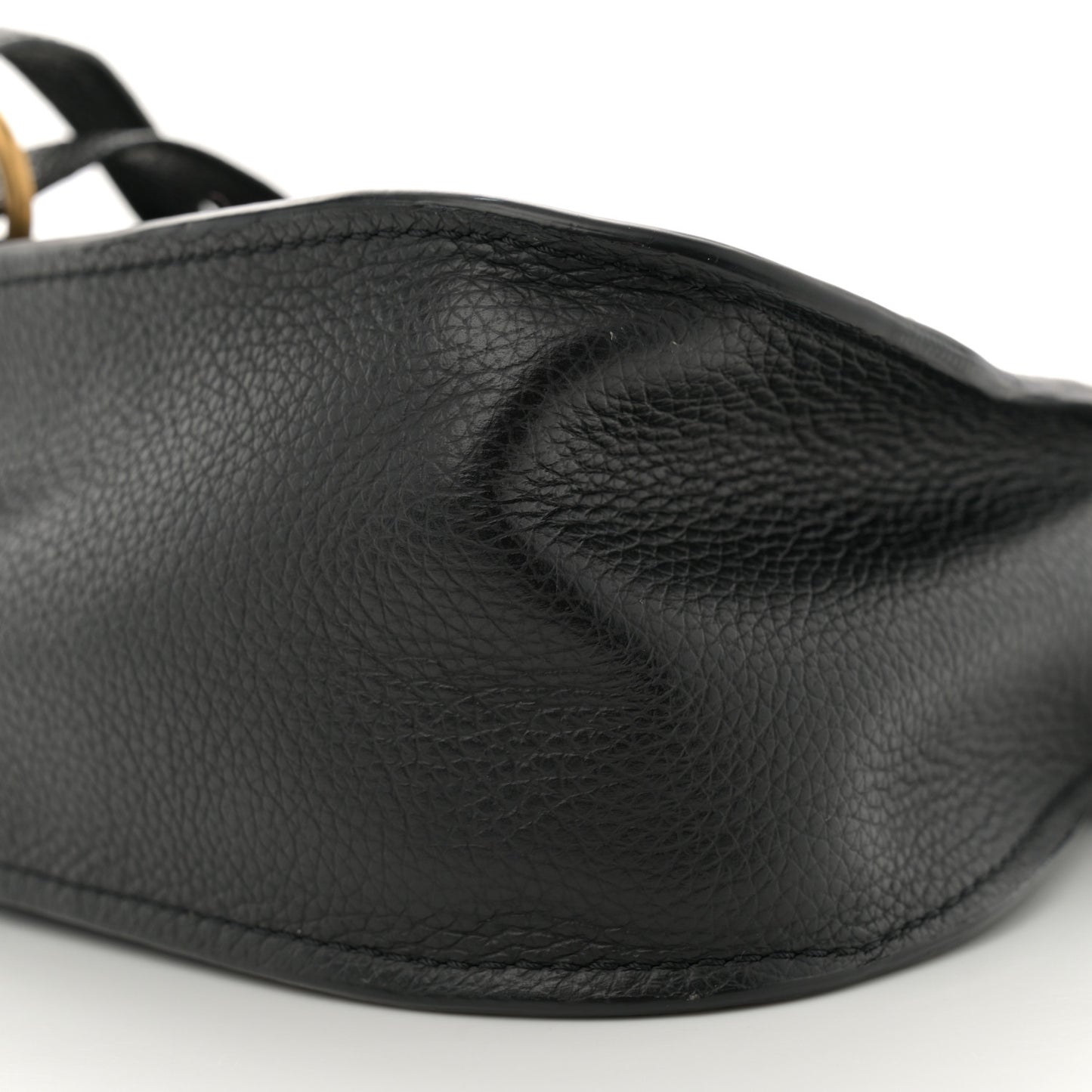 Calfskin Small Marcie Satchel Black