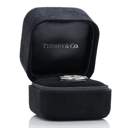 Tiffany Platinum 3mm Together Milgrain Wedding Band Ring 47 4.25 5 of 5
