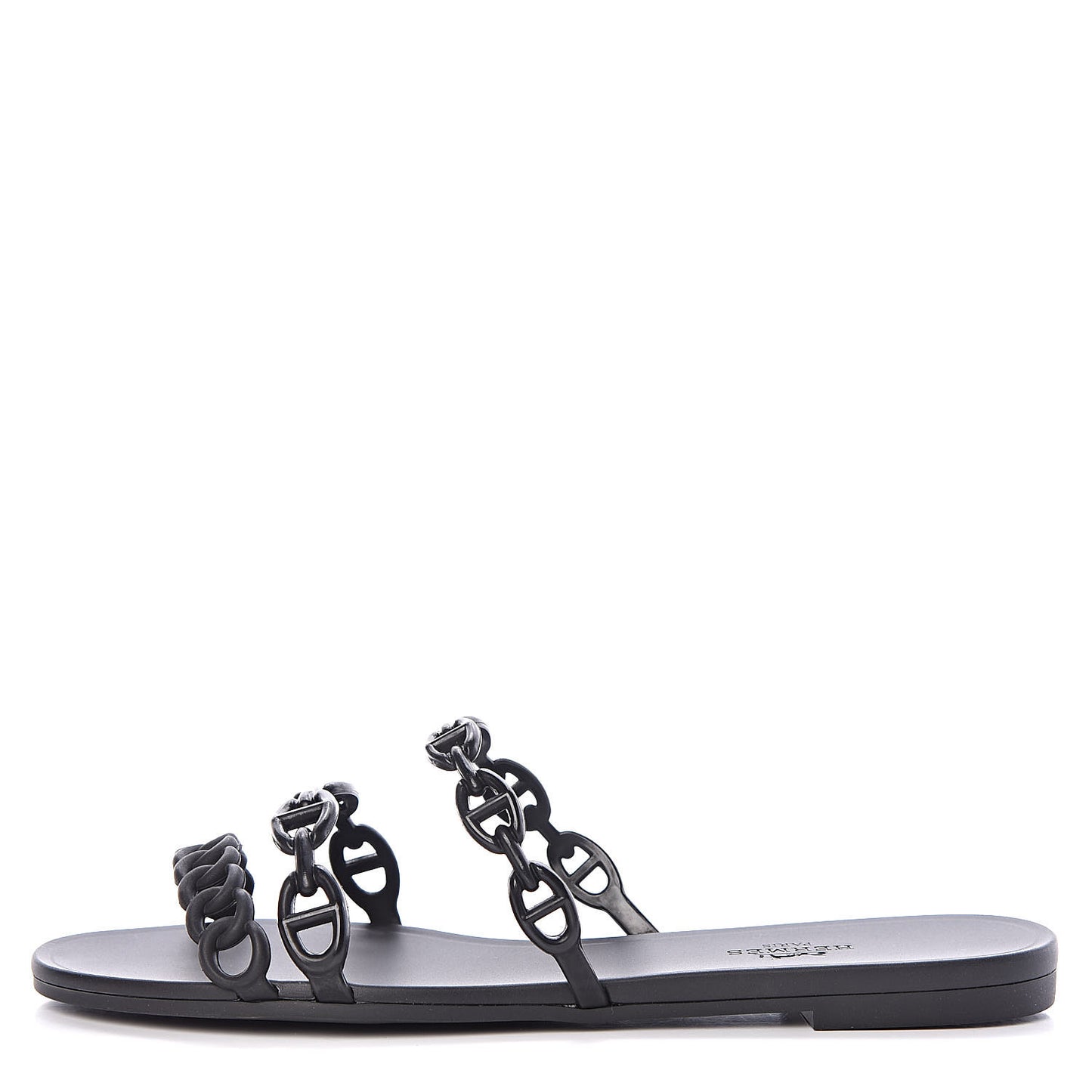 Rubber Chaine d'Ancre Rivage Sandals 37 Black