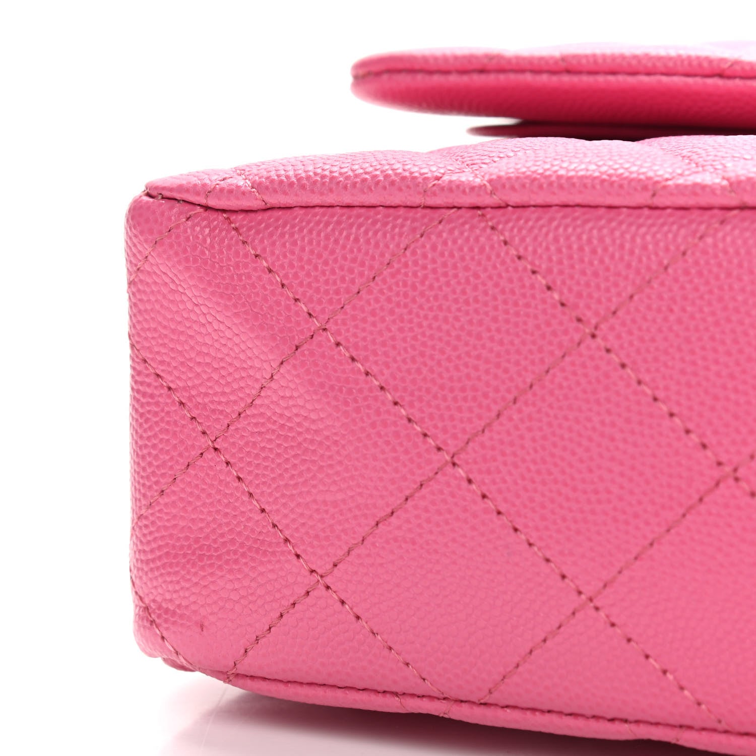 Chanel Caviar Quilted Medium Double Flap Pink 7 of 9