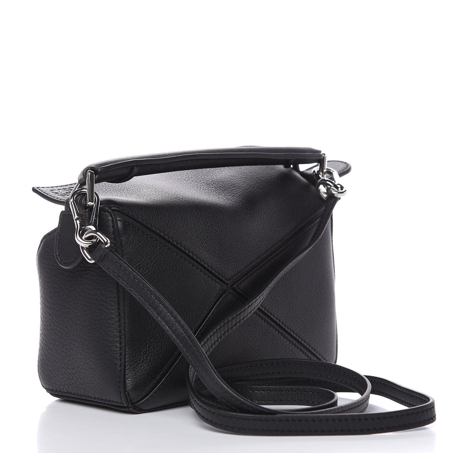 Calfskin Mini Puzzle Bag Black
