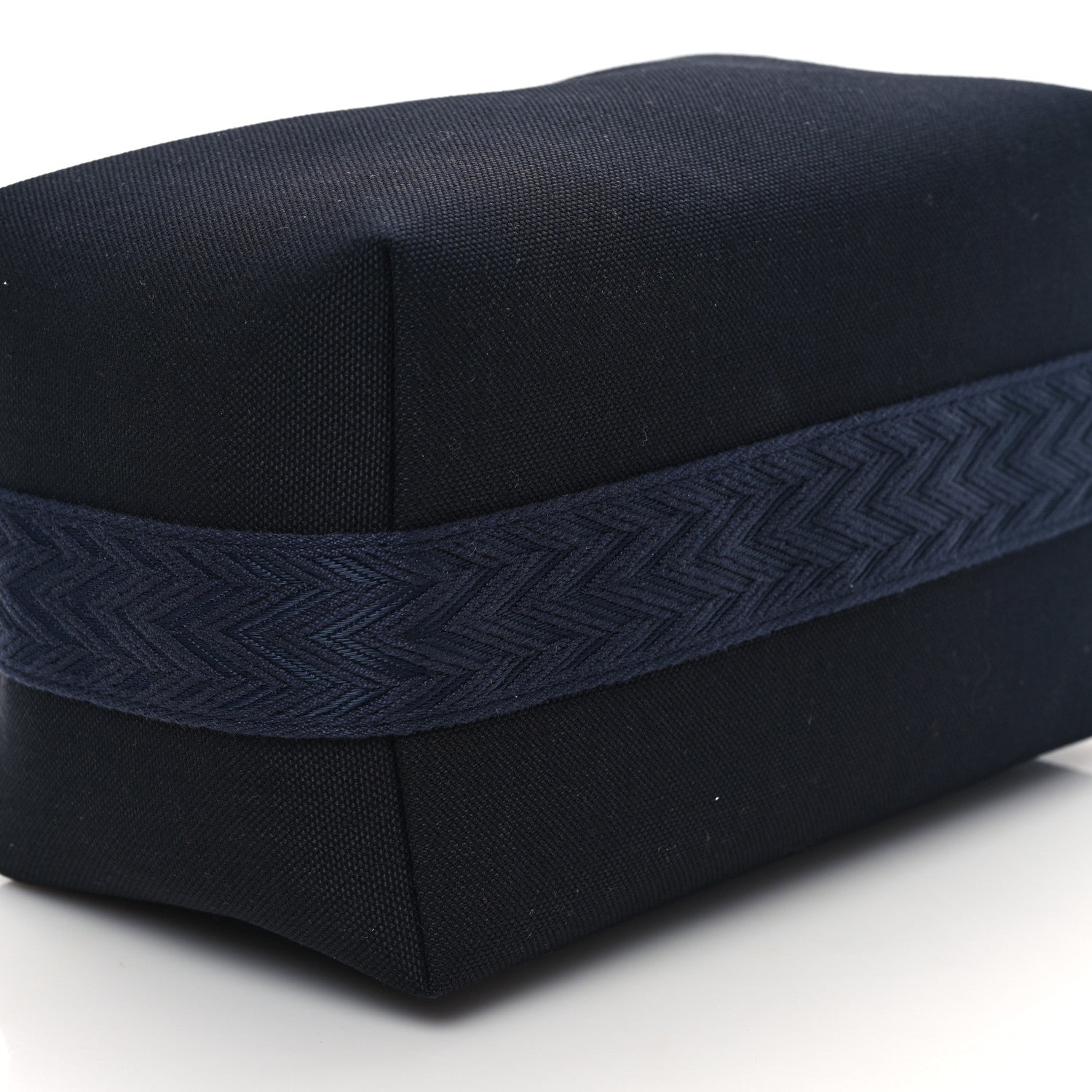 Hermes Canvas Large Bride-A-Brac Pouch Bleu Nuit 8 of 10