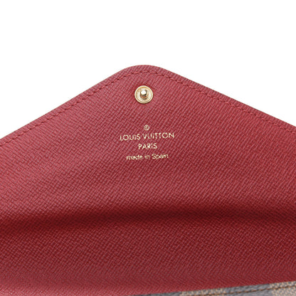 Louis Vuitton Damier Ebene Josephine Wallet Red 10 of 14
