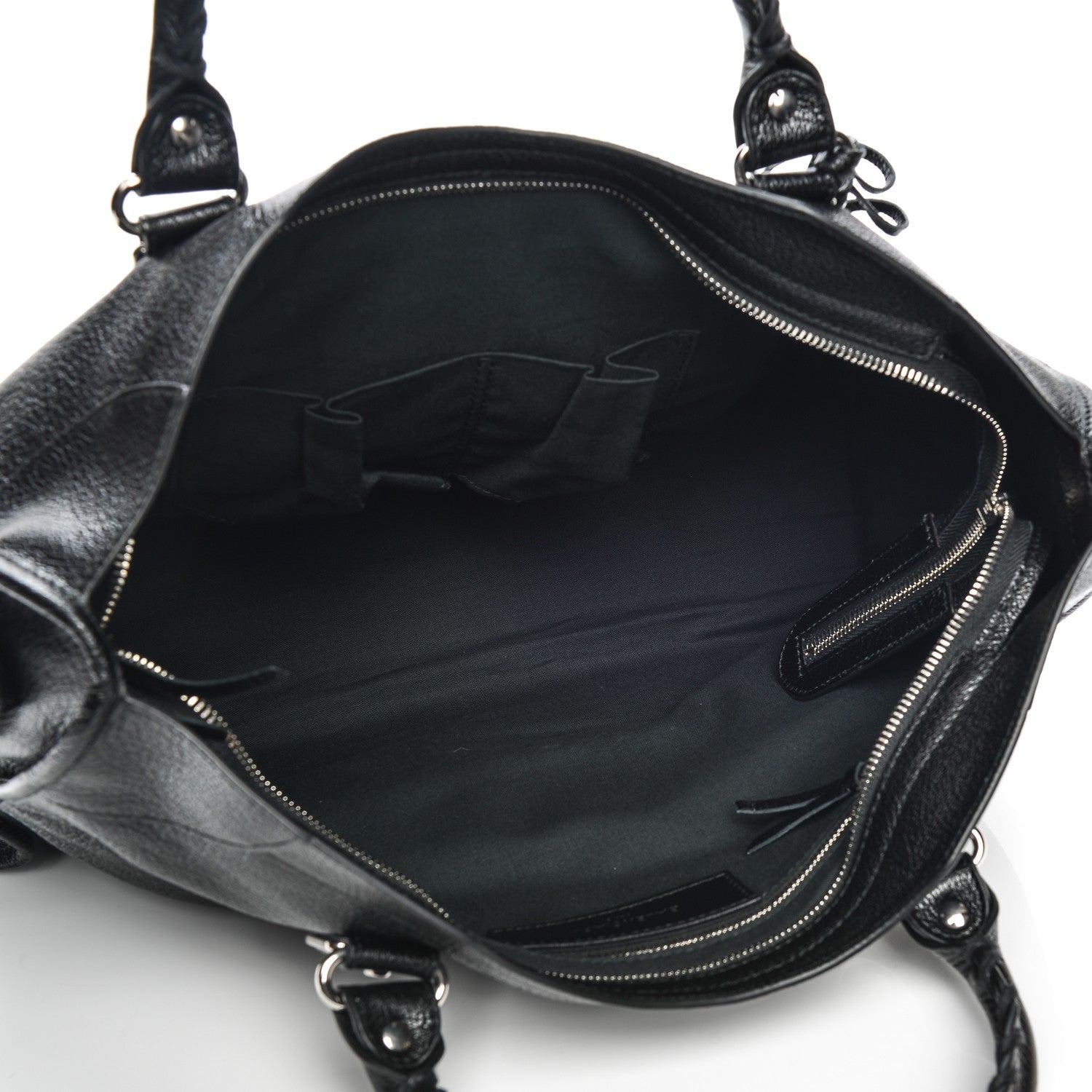 Balenciaga Chevre Silver Metallic Edge Hardware City Black 5 of 7