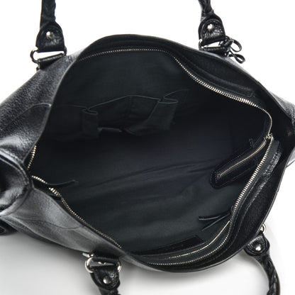 Balenciaga Chevre Silver Metallic Edge Hardware City Black 5 of 7