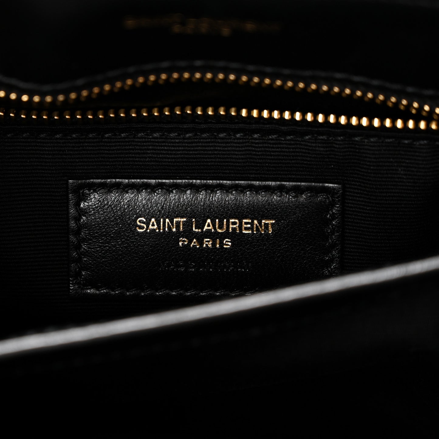Calfskin Y Quilted Monogram Toy Loulou Crossbody Bag Black