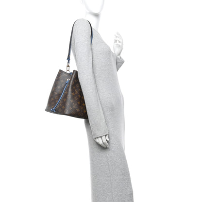 Louis Vuitton Monogram Neonoe MM Blue Jean 2 of 12