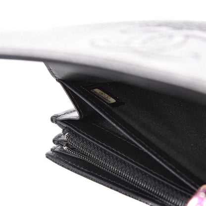 Chanel Caviar Timeless CC Large Gusset Flap Wallet Black 10 of 12