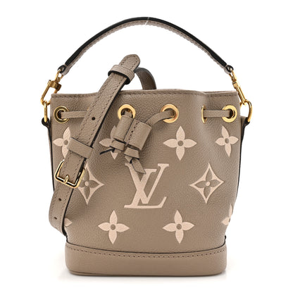 Louis Vuitton Empreinte Monogram Giant Nano Noe Tourterelle Creme 1 of 10
