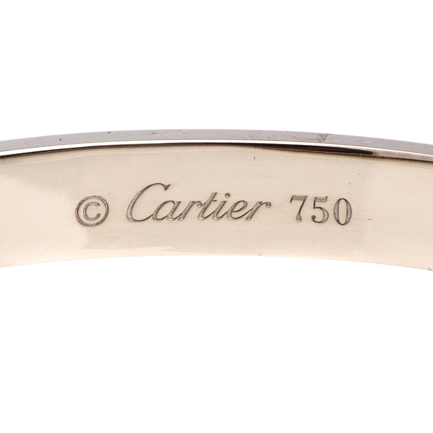 Cartier 18K White Gold LOVE Bracelet 16 5 of 11