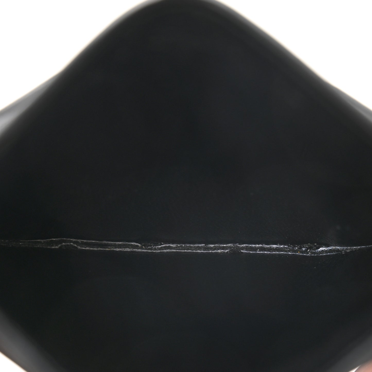 Lambskin Quilted Gaby Credit Card Case Black