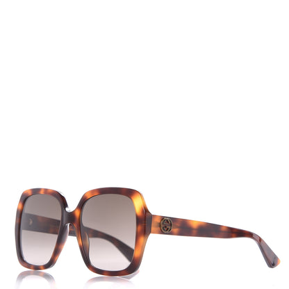 Gucci Acetate Square Frame GG0096S Sunglasses Tortoise 1 of 7