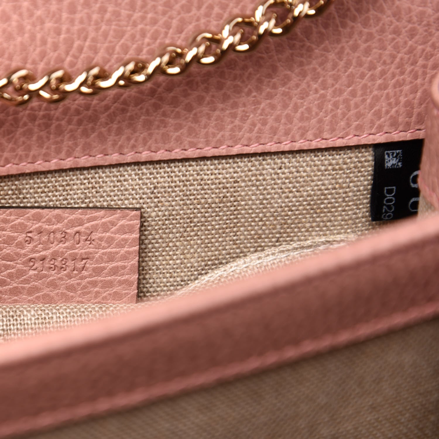 Gucci Dollar Calfskin Small Interlocking G Shoulder Bag Soft Pink 7 of 11