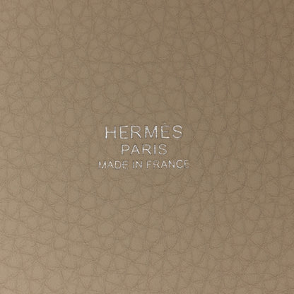 Hermes Taurillon Clemence Picotin Lock 18 PM Beton 6 of 10