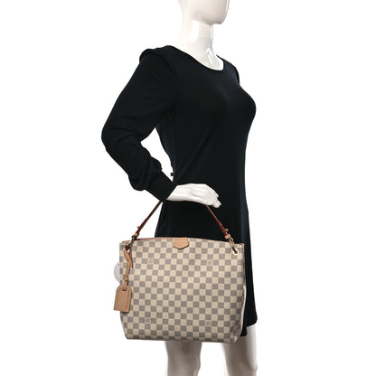 Louis Vuitton Damier Azur Graceful PM Rose Ballerine 2 of 8