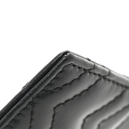 Gucci Calfskin Matelasse GG Marmont Card Holder Black 10 of 10