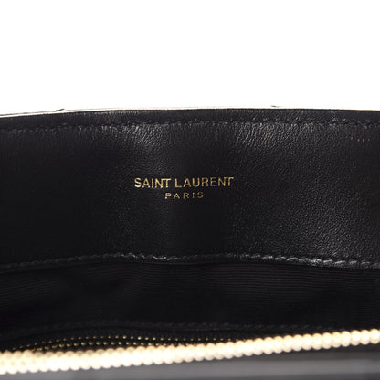 Saint Laurent Calfskin Y Quilted Monogram Medium Loulou Chain Satchel Black 8 of 10
