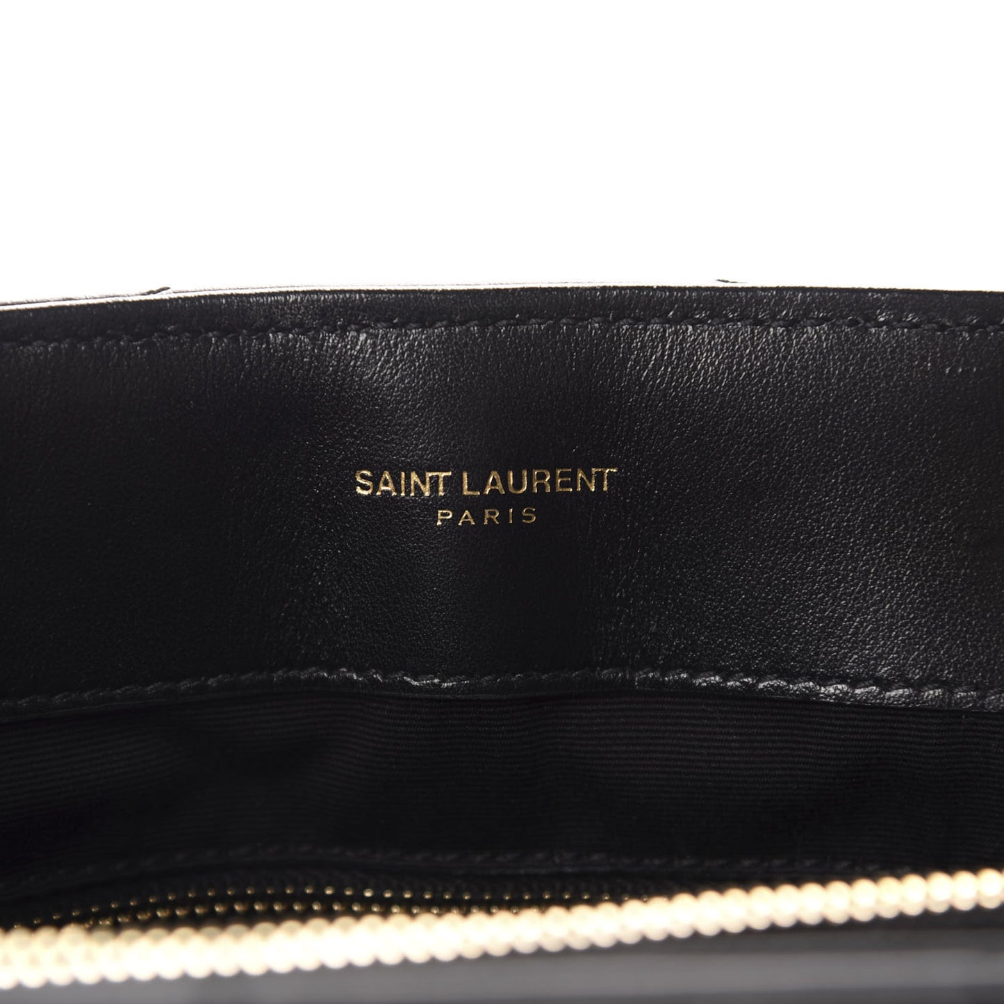 Calfskin Y Quilted Monogram Medium Loulou Chain Satchel Black