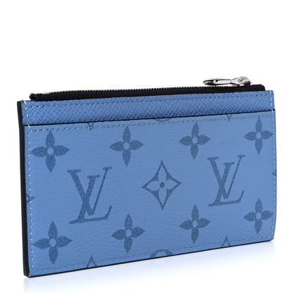 Louis Vuitton Taigarama Coin Card Holder Denim 3 of 9
