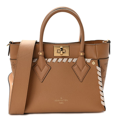 Louis Vuitton Calfskin Mahina Braided On My Side PM Arizona Brown 1 of 8