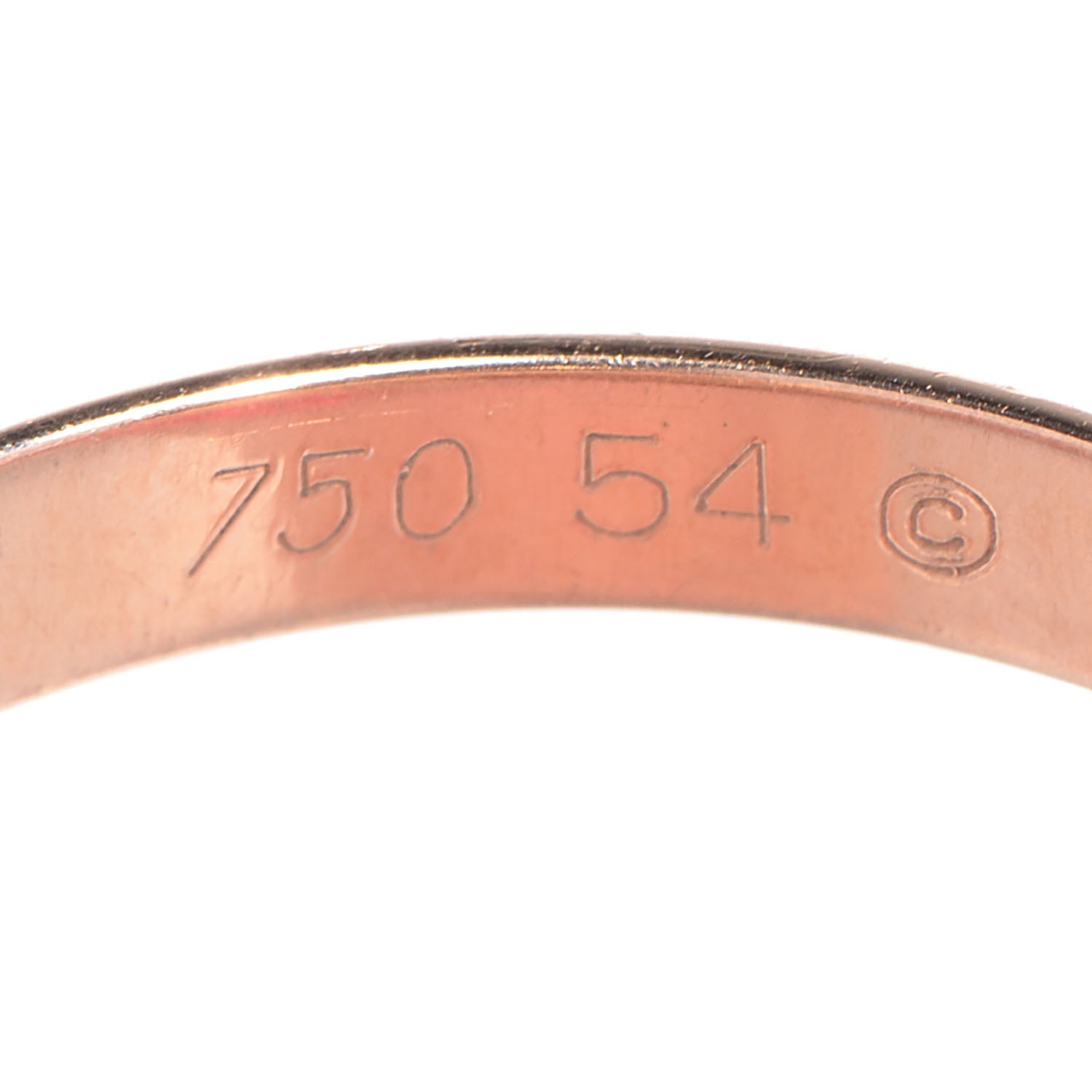 Cartier 18k Pink Yellow White Gold Trinity Ring 54 7 5 of 7