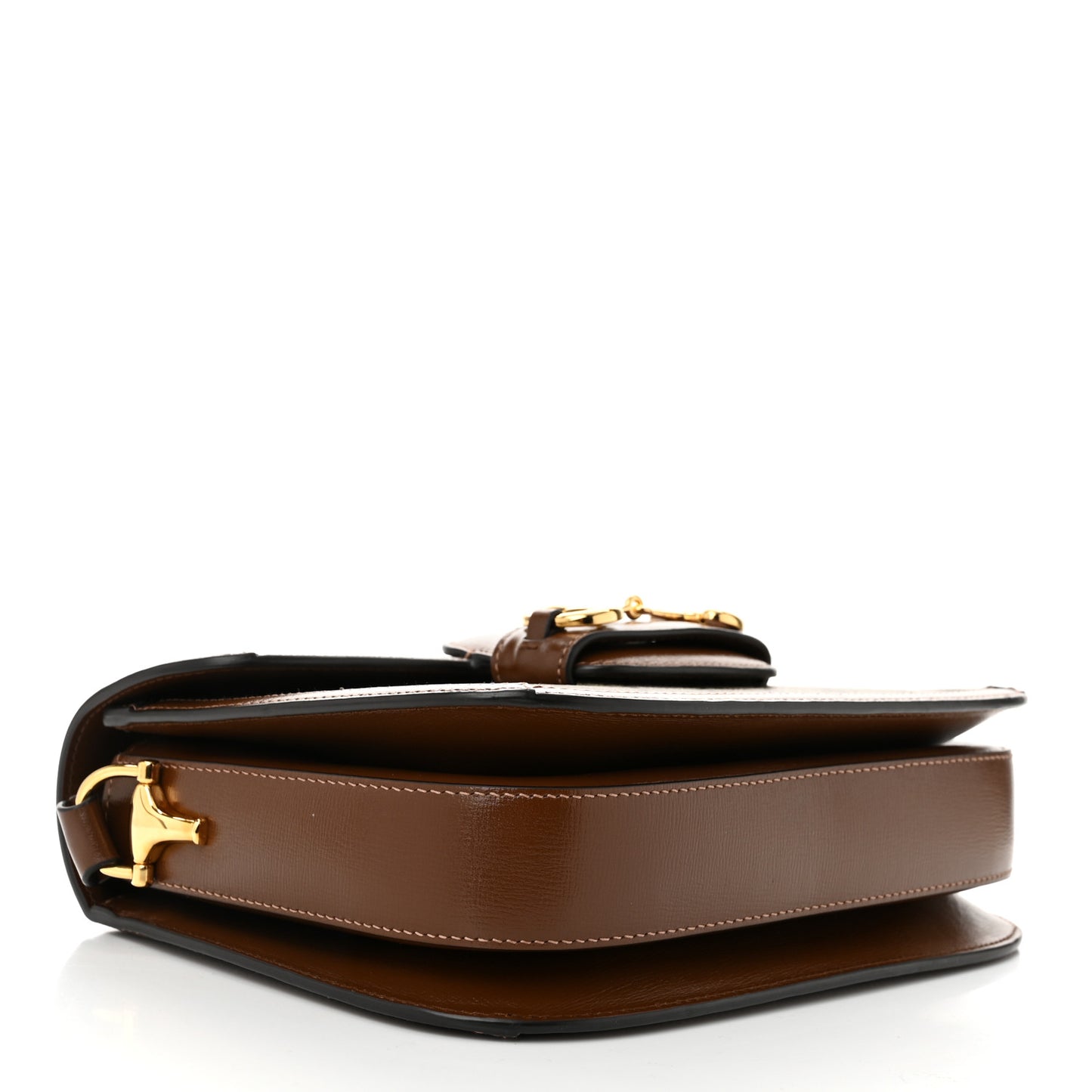 GG Supreme Monogram Horsebit 1955 Shoulder Bag Beige Brown Sugar