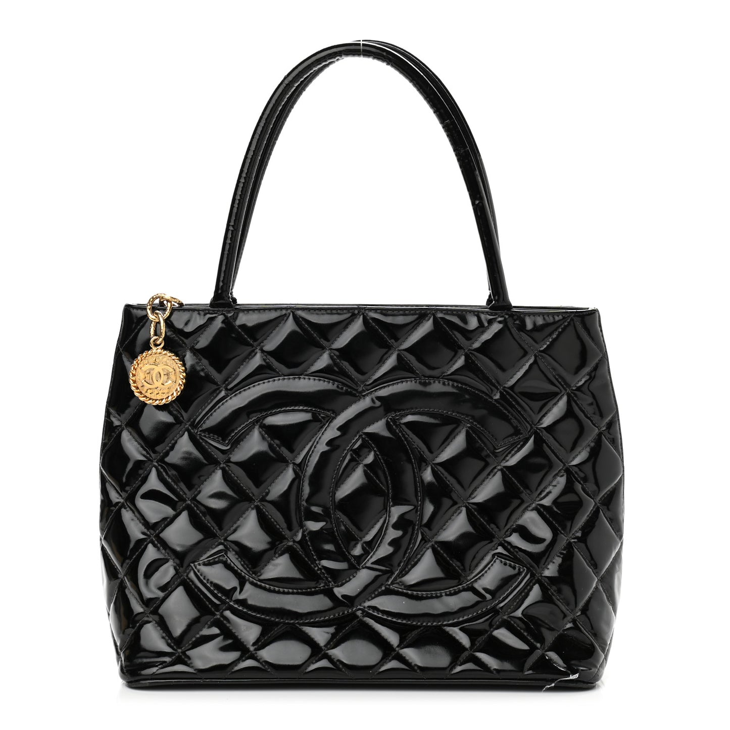 Patent Medallion Tote Black