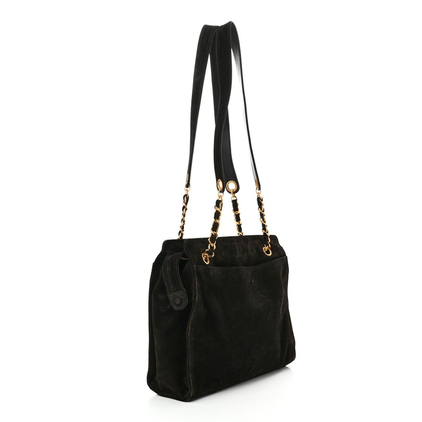 Suede CC Shoulder Bag Brown