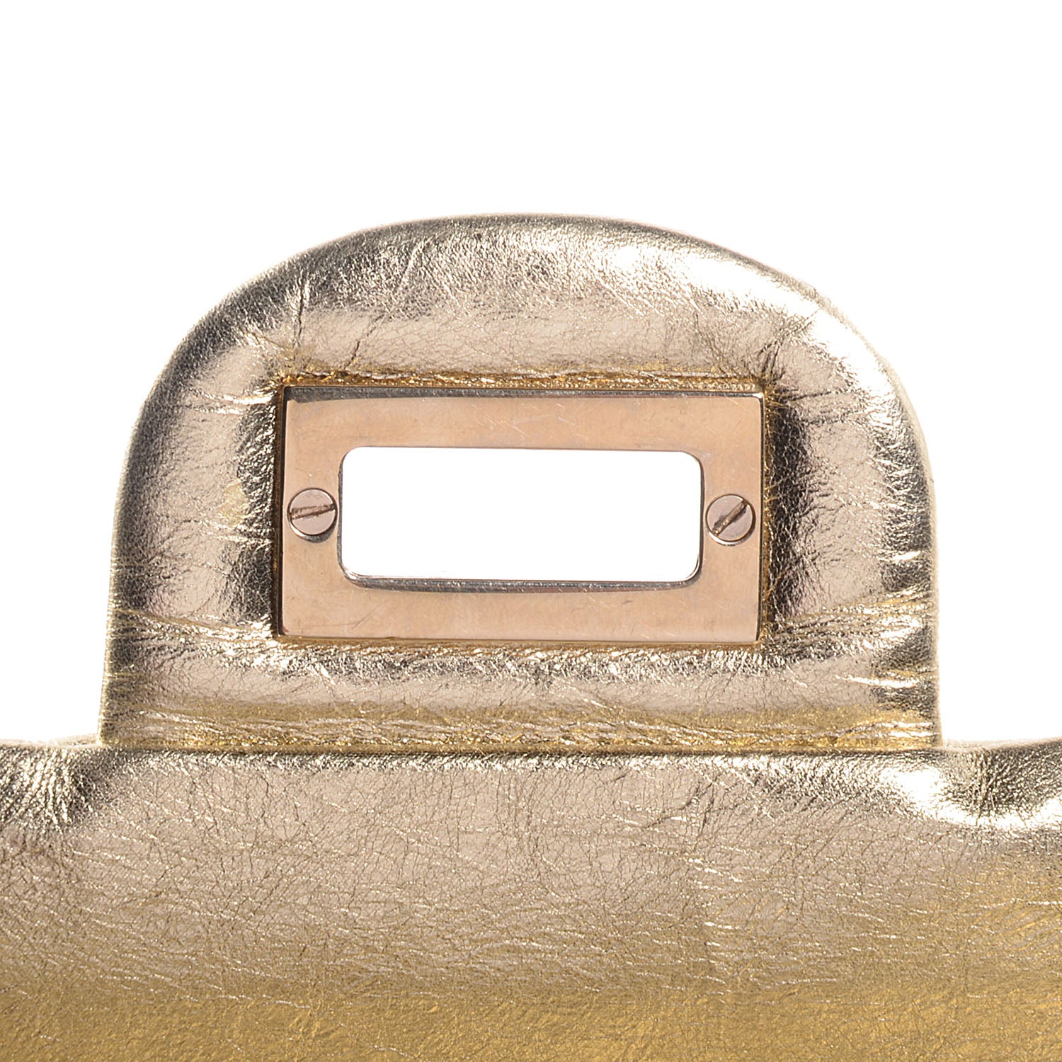 Chanel Aged Calfskin 2.55 Reissue 226 Flap Metallic Gold 9 of 11