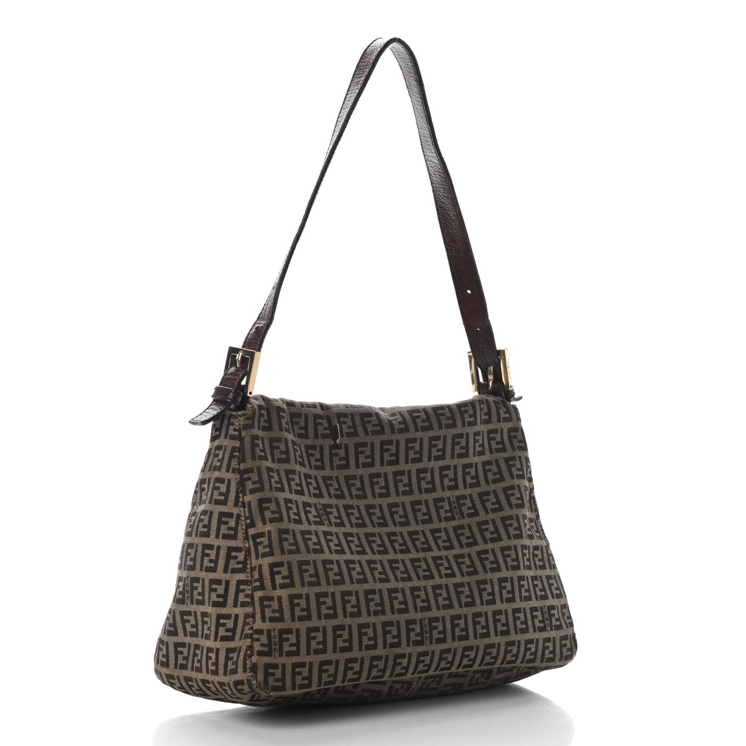 Fendi Zucchino Vitello Mama Baguette Mogano Panna Bruciato 3 of 10