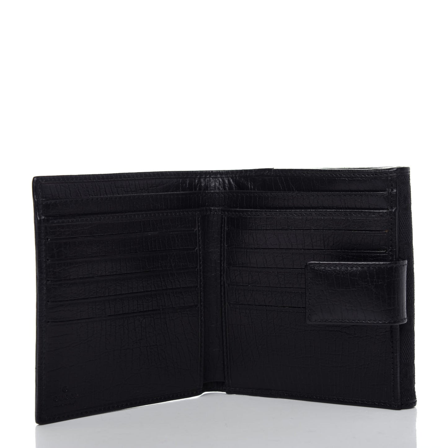 Monogram Bamboo Bar French Wallet Black